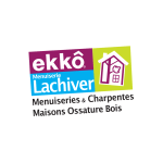 logo ekko lachiver - menuiserie & charpentes ; maison ossatures bois